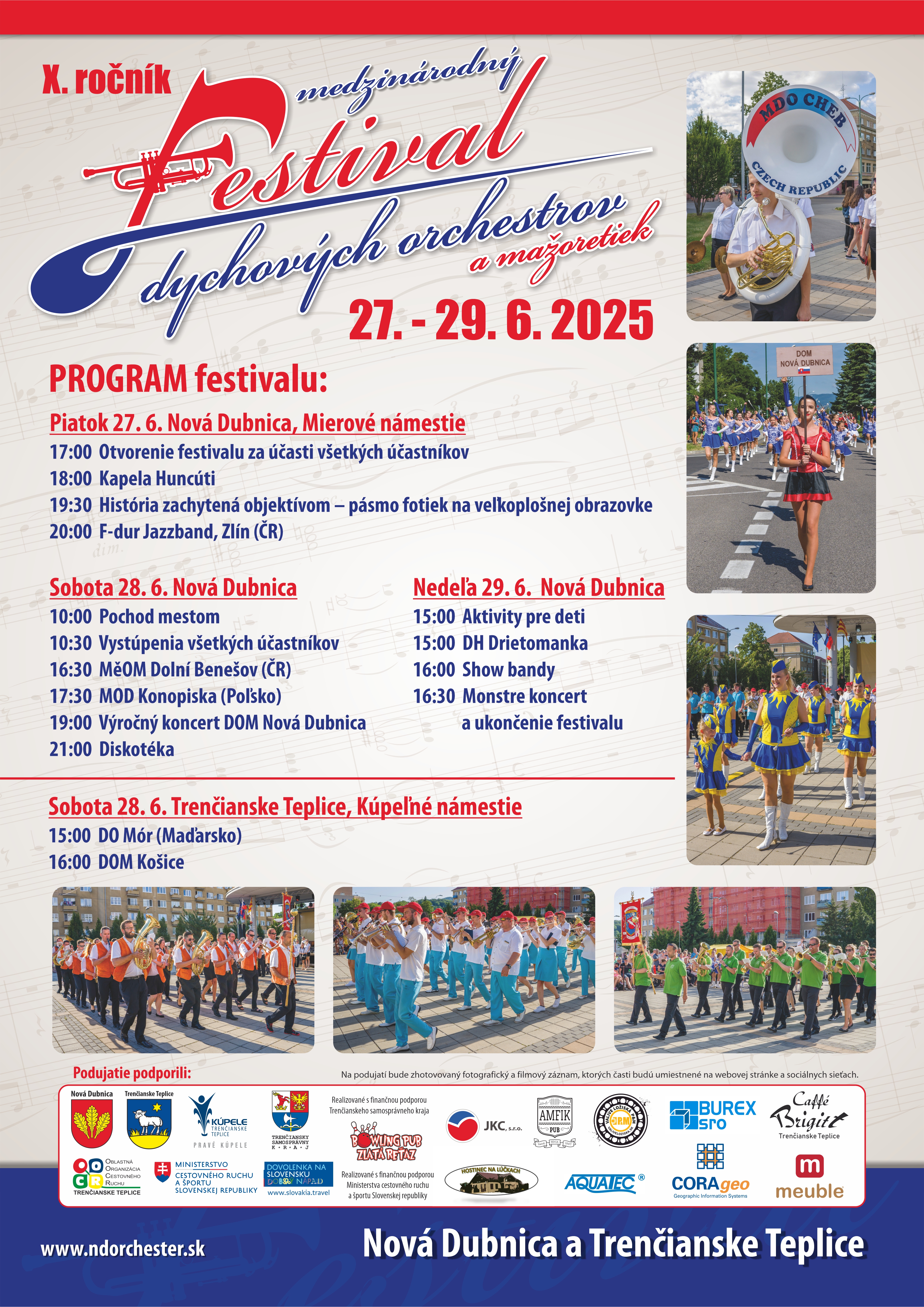 Orchester a mažoretky